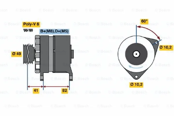 Alternator (0 120 468 005)