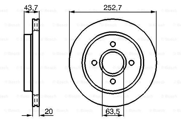 Brake Disc (0 986 478 605)