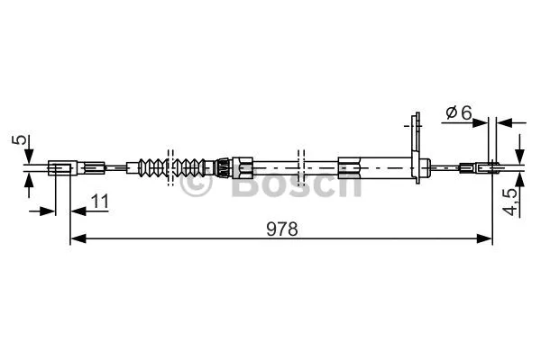 Cable Pull, parking brake (1 987 477 900)
