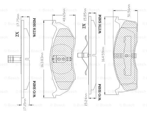 Brake Pad Set, disc brake (F 03B 150 029)