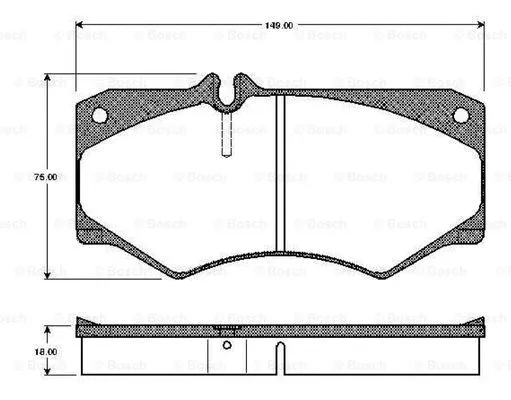 Brake Pad Set, disc brake (0 986 TB2 058)