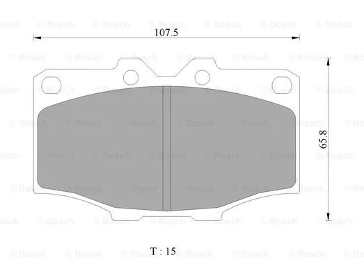 Brake Pad Set, disc brake (0 986 505 311)