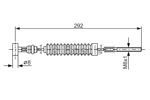 Cable Pull, parking brake (1 987 477 983)