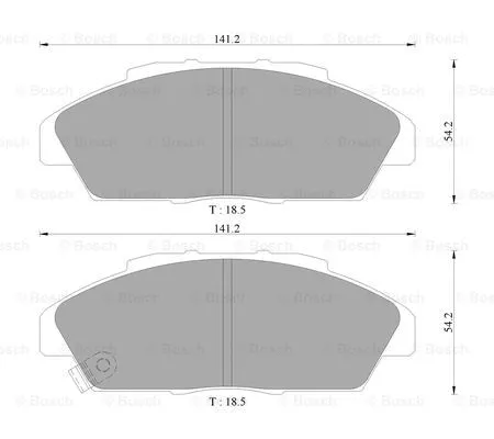 Brake Pad Set, disc brake (0 986 AB9 120)