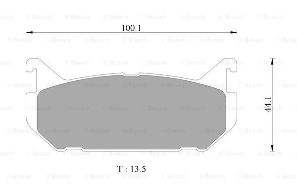 Brake Pad Set, disc brake (0 986 AB9 060)