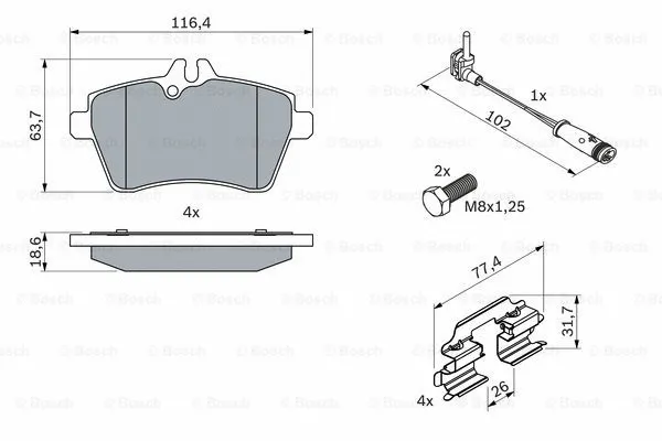 Brake Pad Set, disc brake