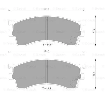 Brake Pad Set, disc brake (0 986 505 914)