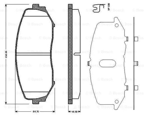 Brake Pad Set, disc brake (0 986 TB2 941)