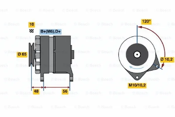 Alternator (0 986 034 490)
