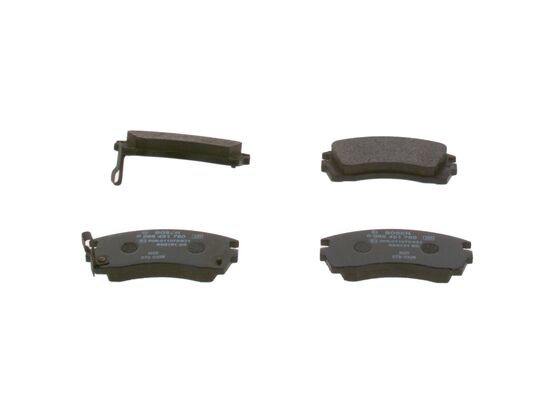 Brake Pad Set, disc brake (0 986 461 760)