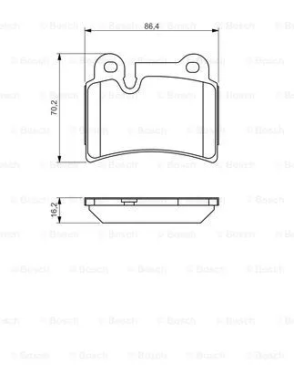 Brake Pad Set, disc brake (0 986 494 210)