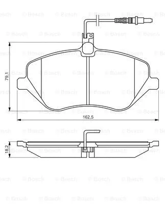 Brake Pad Set, disc brake (0 986 494 484)