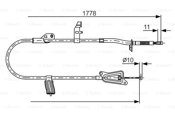 Cable Pull, parking brake (1 987 482 305)