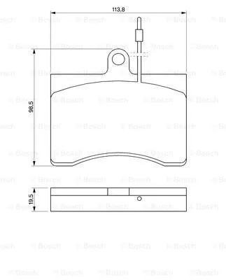 Brake Pad Set, disc brake (0 986 424 069)
