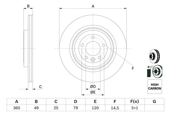 Brake Disc (0 986 479 F68)