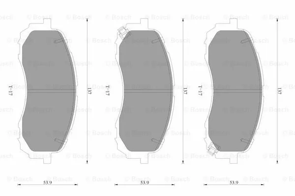 Brake Pad Set, disc brake (0 986 AB3 515)