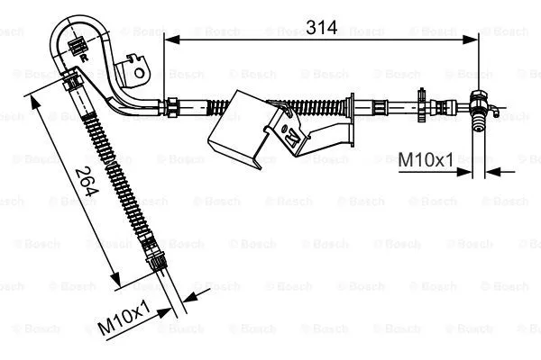 Brake Hose (1 987 481 471)