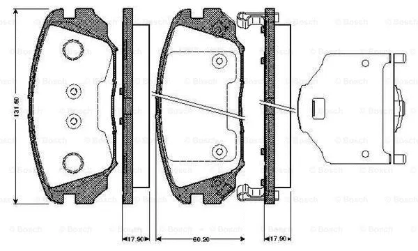 Brake Pad Set, disc brake (0 986 TB2 933)