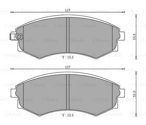 Brake Pad Set, disc brake (0 986 AB3 083)