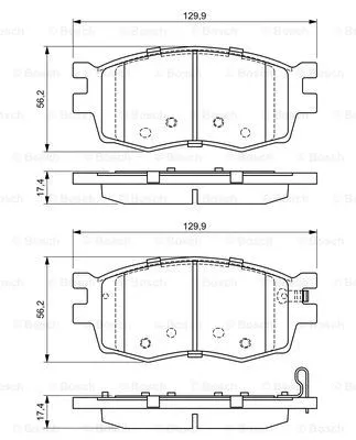 Brake Pad Set, disc brake (0 986 494 139)