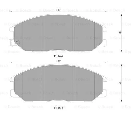 Brake Pad Set, disc brake (0 986 AB3 078)