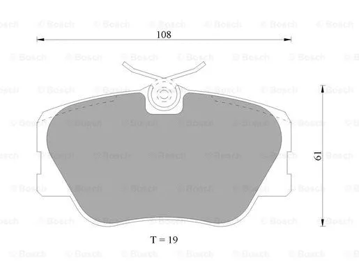 Brake Pad Set, disc brake (0 986 AB4 690)