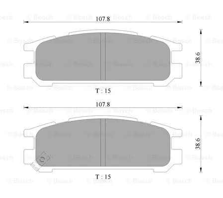 Brake Pad Set, disc brake (0 986 AB2 052)