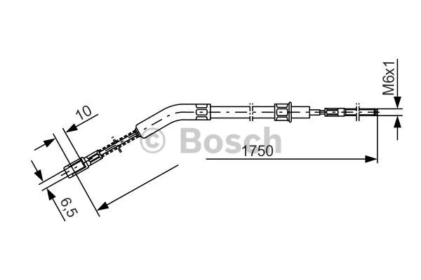 Cable Pull, parking brake (1 987 477 036)