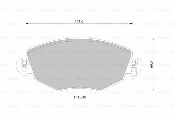Brake Pad Set, disc brake (0 986 AB2 529)