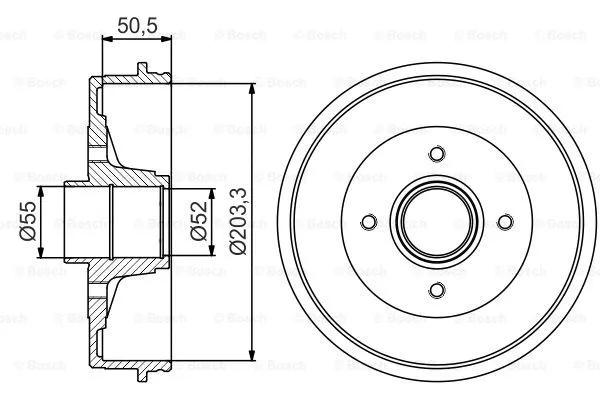Brake Drum (0 986 477 173)