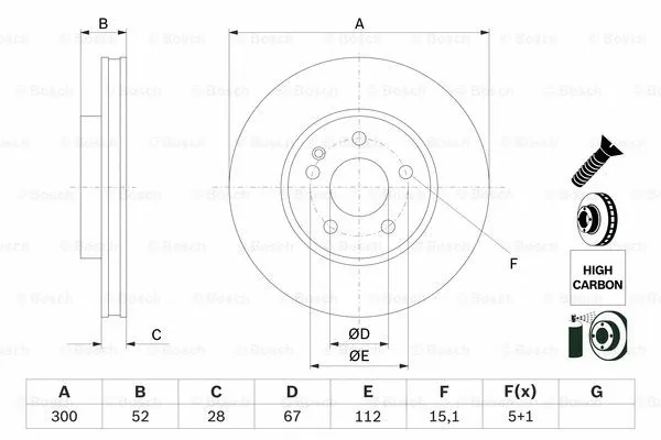 Brake Disc (0 986 479 D57)