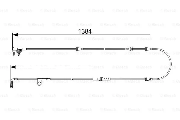 Warning Contact, brake pad wear (1 987 473 565)