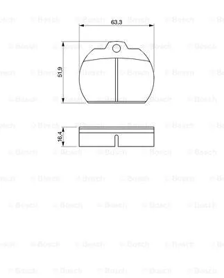 Brake Pad Set, disc brake (0 986 462 861)
