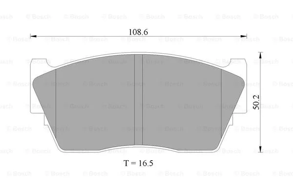 Brake Pad Set, disc brake (0 986 505 740)