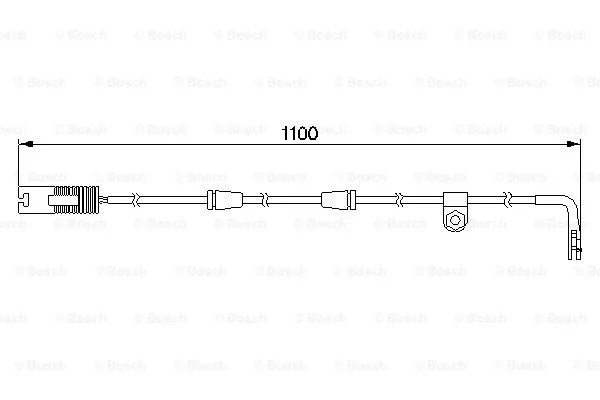 Warning Contact, brake pad wear (1 987 474 942)