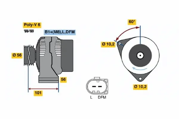 Alternator (0 124 325 040)