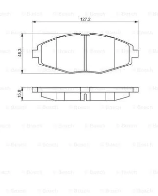 Brake Pad Set, disc brake (0 986 495 224)