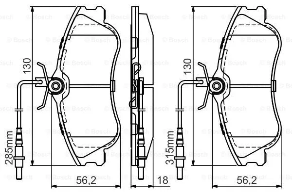 Brake Pad Set, disc brake (0 986 495 441)