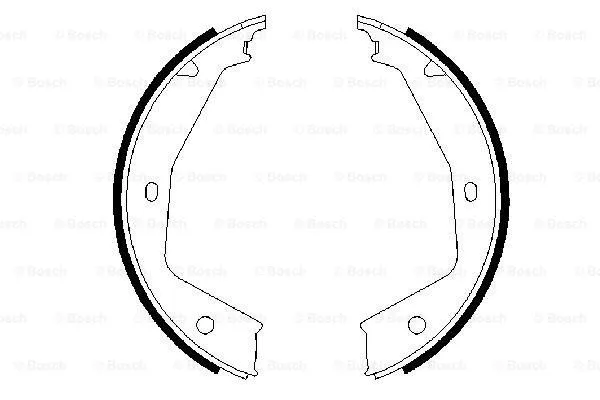 Brake Shoe Set, parking brake (0 986 487 606)