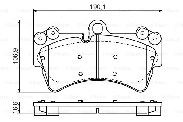 Brake Pad Set, disc brake (0 986 495 435)
