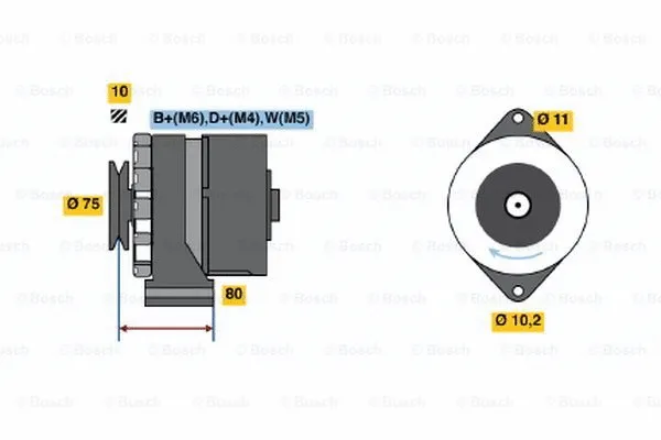 Alternator (0 986 031 370)