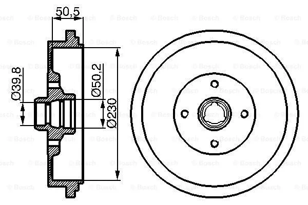 Brake Drum (0 986 477 042)