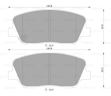 Brake Pad Set, disc brake (0 986 AB3 137)