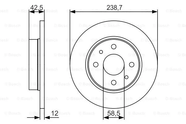 Brake Disc (0 986 479 R61)