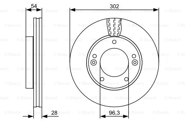 Brake Disc (0 986 479 540)