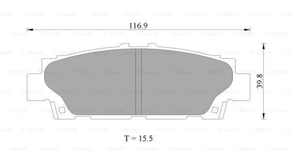 Brake Pad Set, disc brake (0 986 505 997)
