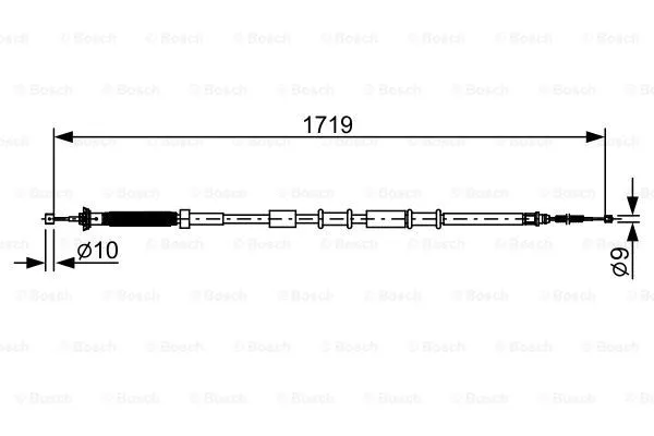 Cable Pull, parking brake (1 987 482 526)