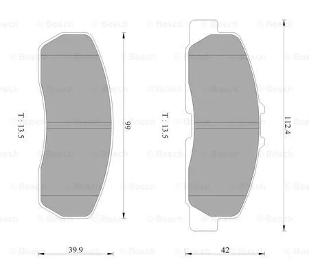 Brake Pad Set, disc brake (0 986 AB2 424)