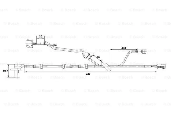 Sensor, wheel speed (0 265 006 571)