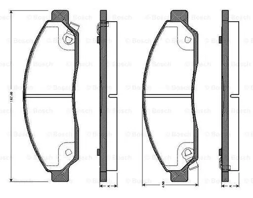 Brake Pad Set, disc brake (0 986 TB3 042)